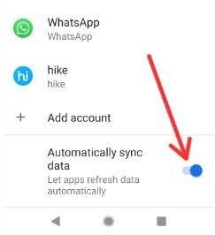 Come disabilitare la sincronizzazione automatica su Android 9 Pie