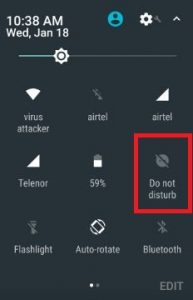 Non distrub modalità Android Nougat