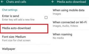 Correzione non riuscita del download dei file multimediali WhatsApp Android