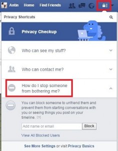 Come bloccare l'account utente di Facebook