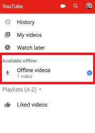 trova e guarda i video di YouTube offline su Android