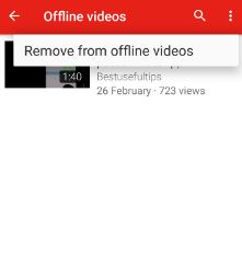 Rimuovi il video di YouTube offline Google pixel e pixel XL