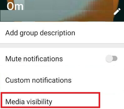 Impostazioni di notifica personalizzate di WhatsApp Android