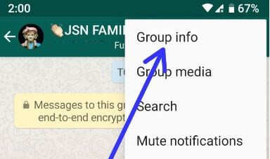 Come limitare i membri dall'invio di messaggi in WhatsApp Android