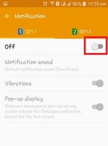 Come disattivare le notifiche dei messaggi sul telefono Android