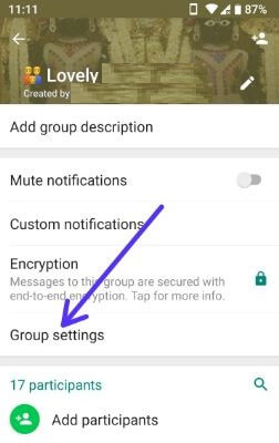 Il nuovo gruppo di WhatsApp include il telefono Android