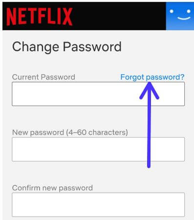 Recupera la password di Netflix su Android