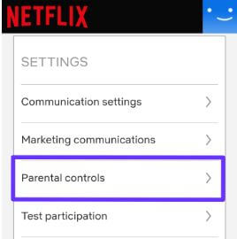 Usa il controllo genitori su Netflix Android