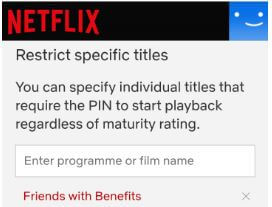 Blocca programmi o film specifici sull'app Netflix per Android