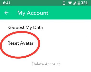 Come resettare avatar nel telefono Android