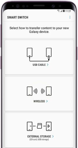 Come utilizzare l'app Samsung Smart Switch per trasferire dati Galaxy S9