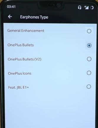 Come cambiare i tipi di auricolari su OnePlus 6T, 6, 5T, 5