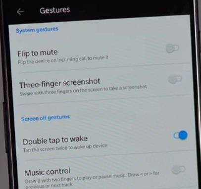 Come utilizzare i gesti su OnePlus 6